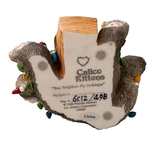 Calico Kittens 'You Brighten My Holidays’ Figurine - Picture 7 of 7